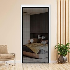 Reversible Left or Right Side Opening Fit Doors Size Up to 36 x 82, Black
