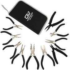 Jewelry Pliers Set, 10 PCS Professional Pliers for Jewelry Making, Repair and...