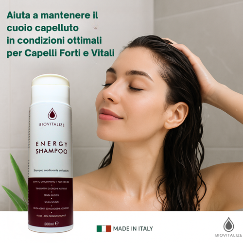 Biovitalize Shampoo Anticaduta con Aloe Biologica e Rosmarino - 200 ml - Foto 2 di 7