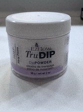 EzFlow TruDIP Dip Powder Silver Glitter Effect 2 oz Nail Color Professional
