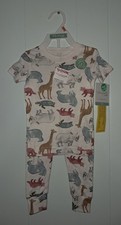 Carters Baby Little  Planet 100 Organic Cotton Wild Life Print PJs Size 12 Mo