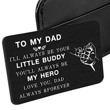 Son To My Dad Wallet Insert Card Valentine s Day Gifs From Son For Dad
