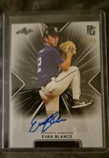 2021 Leaf Perfect Game National Showcase - Autographs Evan Blanco #BA-EB2 Black