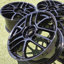 20 FORGED LIGHT WEIGHT MC20 RIMS MASERATI WHEELS OEM STOCK SET 4 GENUINE BLACK