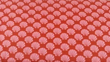 8 Yards Moda BasicGrey Odyssea Momo Red Pink Scallops OOP New Fabric 32183