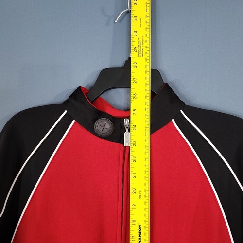 Game Sportswear Men's Full Zip Jacket Long Sleeve Red/Black Size XL - Picture 4 of 10