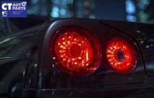 Smoke Red LED Tail Lights for Nissan Skyline R34 GTR GTT RB25 RB26 taillights