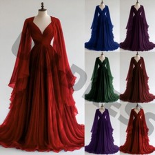 Chiffon Wedding Dresses Vintage With Cape V Neck A Line Ruching Bridal Gowns/