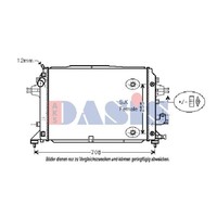 Aks Dasis WasserküHler MotorküHler GelöTet FüR Opel Zafira B A05 1.7 Cdti