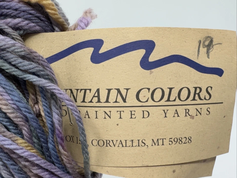 1 Mountain Colors 4/8’s 100% lana hilo peinado teñido a mano dulce lavanda 250yds Foto 4 de 4