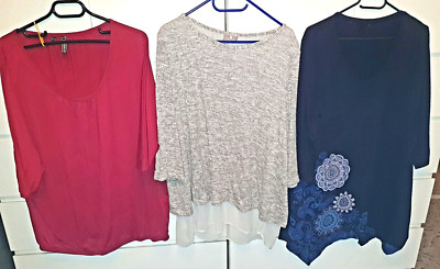   Kleiderpaket Damen Tunika  Marken Bekleidungspaket 3/4 Arm große Größen  