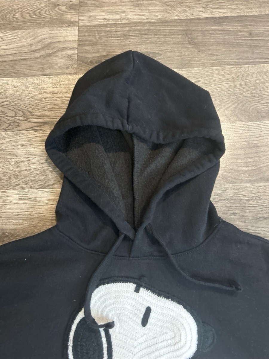 トップス BOOTLEGGERS SNOOPY SWEAT HOODIE BLACK M SNOOPY PEANUTS PATCH XL WOMEN BLACK HOODIE SWEATSHIRT | eBay