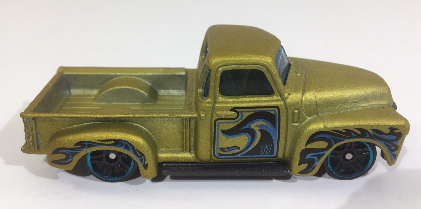 Hot Wheels 52 Chevy Pickup TM Gold 2018 Mystery Model #11 Series 3 Matt Gold