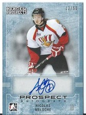 2014-15 ITG Leaf Heroes & Prospects NICOLAS MELOCHE 12/50 Prospect Autograph #66
