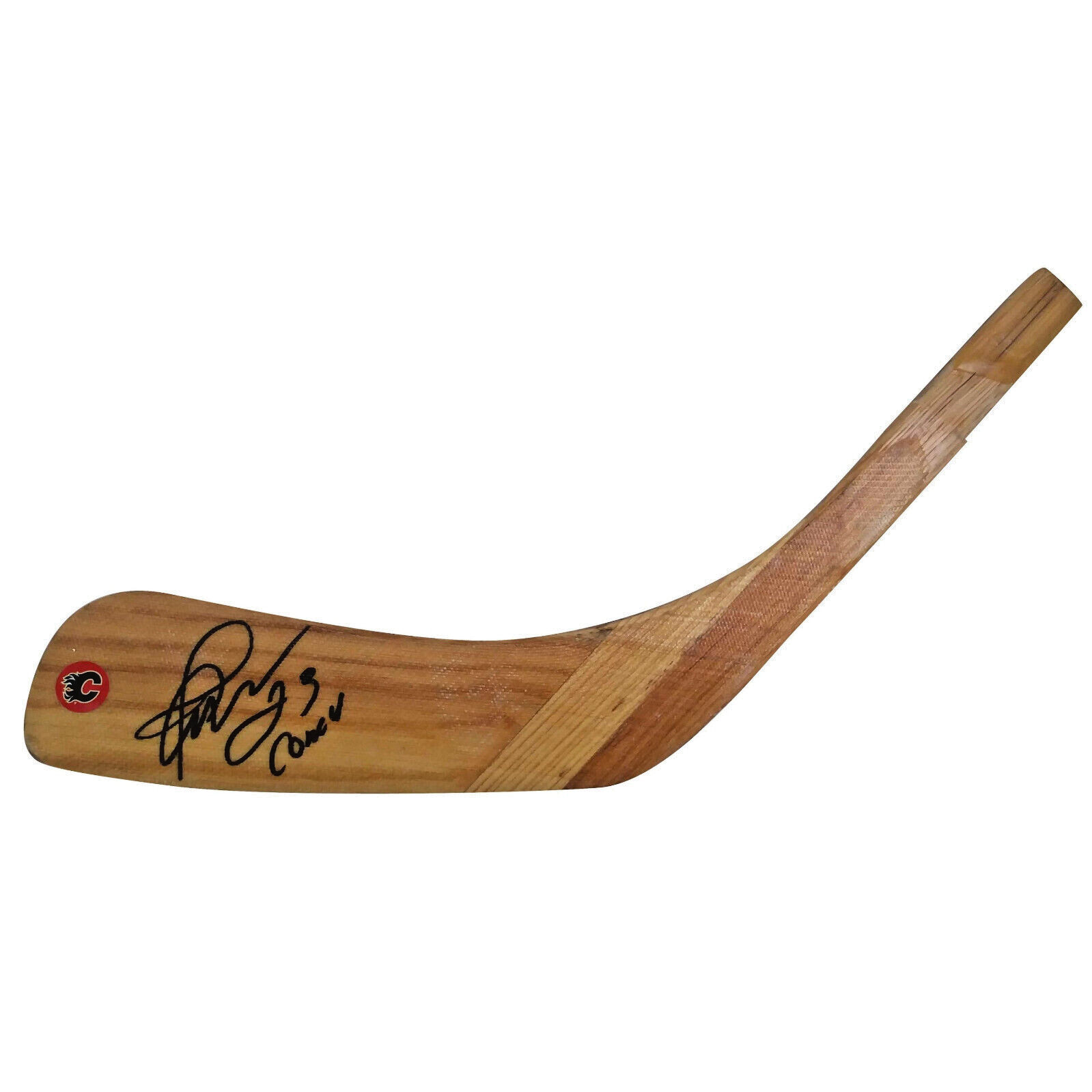 Martin Gelinas Auto Hockey Stick Blade Calgary Flames Autograph Beckett Proof