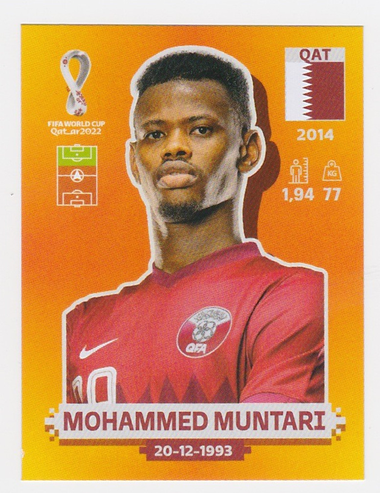 PANINI WORLD CUP 2022 QATAR orange version Latin America Edition from#1-#19