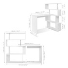 MONDEER 360° L-Shaped Computer Desk Corner PC Table Office Adjustable ...