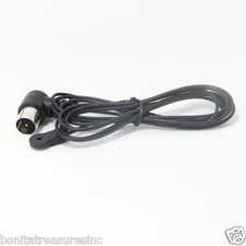 NEW 5 foot Ft Black FM ANTENNA PUSH ON MALE F TYPE INPUT CONNECTOR Coax 