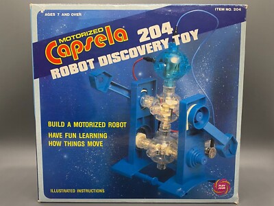 Vintage 1990 Capsela 204 Robot Discovery Toy New In Box