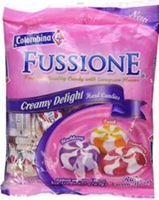 4.7 Oz Bag Colombina Fussione Creamy Delight Hard Candy Assorted Fruit Flavors