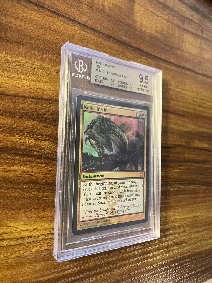 MTG✨KILLER INSTINCT FOIL✨Guildpact BGS 9.5 GEM MINT RARE Enchantment 2006 POP 1 - Image 3 of 4
