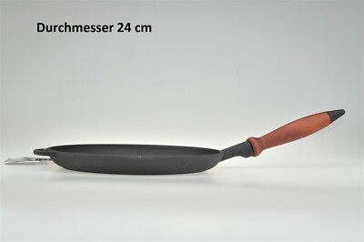 24 cm Pfannkuchen Crepespfanne aus Gusseisen PREMIUM Induktionsfähig блинница