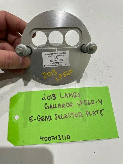 13 LAMBORGHINI GALLARDO LP560 LP550 OEM E-GEAR SHIFTER PLATE TRIM 400713110