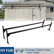 72-108 Adjustable Ladder Roof Rack For Enclosed Trailers Cargo Vans Trucks