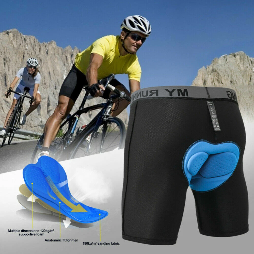 Mens Cycling Padded Shorts Bicycle Road Bike Mtb Mountain Biking