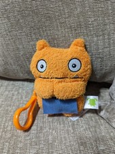 UGLYDOLLS Wage to-Go Stuffed Plush Toy, 5" Tall Back Pack Clip Orange Ugly Dolls
