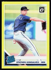 2019 Donruss Optic Lime Green Stephen Gonsalves #74 Minnesota Twins