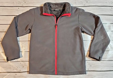 The North Face Boys Sz XL 18/20 Gray Fuzzy Fleece Jacket Coat