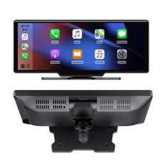 10" Portable Car Stereo Wireless Carplay Android Auto Touch FM Bluetooth Radio