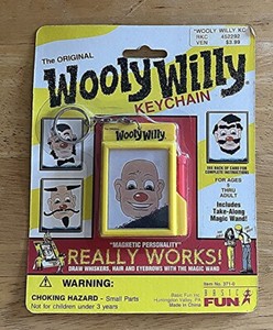 Vintage Original Wooly Willy Magic Wand Keychain by Basic Fun NEW Sealed