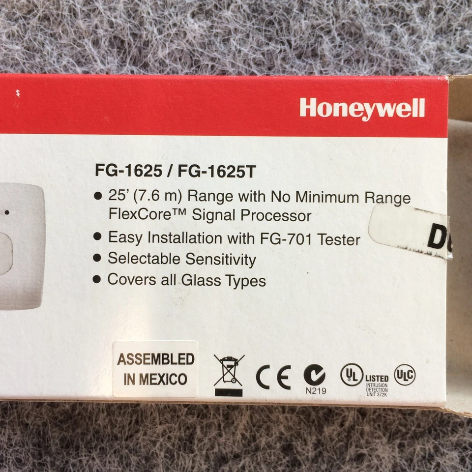 Detector de rotura de vidrio FlexGuard Honeywell FG-1625 FG-1625T (envío el mismo día) Foto 4 de 4