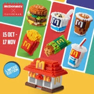 McDonalds Toys X Nanoblock Food Icon 2015 Limited Edition