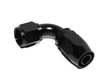 AN-10 AN10 90° Deg Swivel Fuel Oil Gas Line Hose End Fitting Adapter BLACK