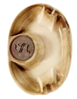 Vintage 1950 Cigar Cigarette Ashtray The Hyde Park No S Monogram Heavy Stoneware