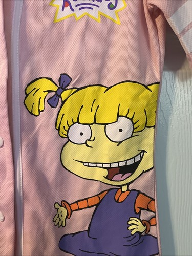 Nickelodeon Girls “RUGRATS” Size S Tunic Pink/White/Multicolored Graphics - Picture 4 of 14