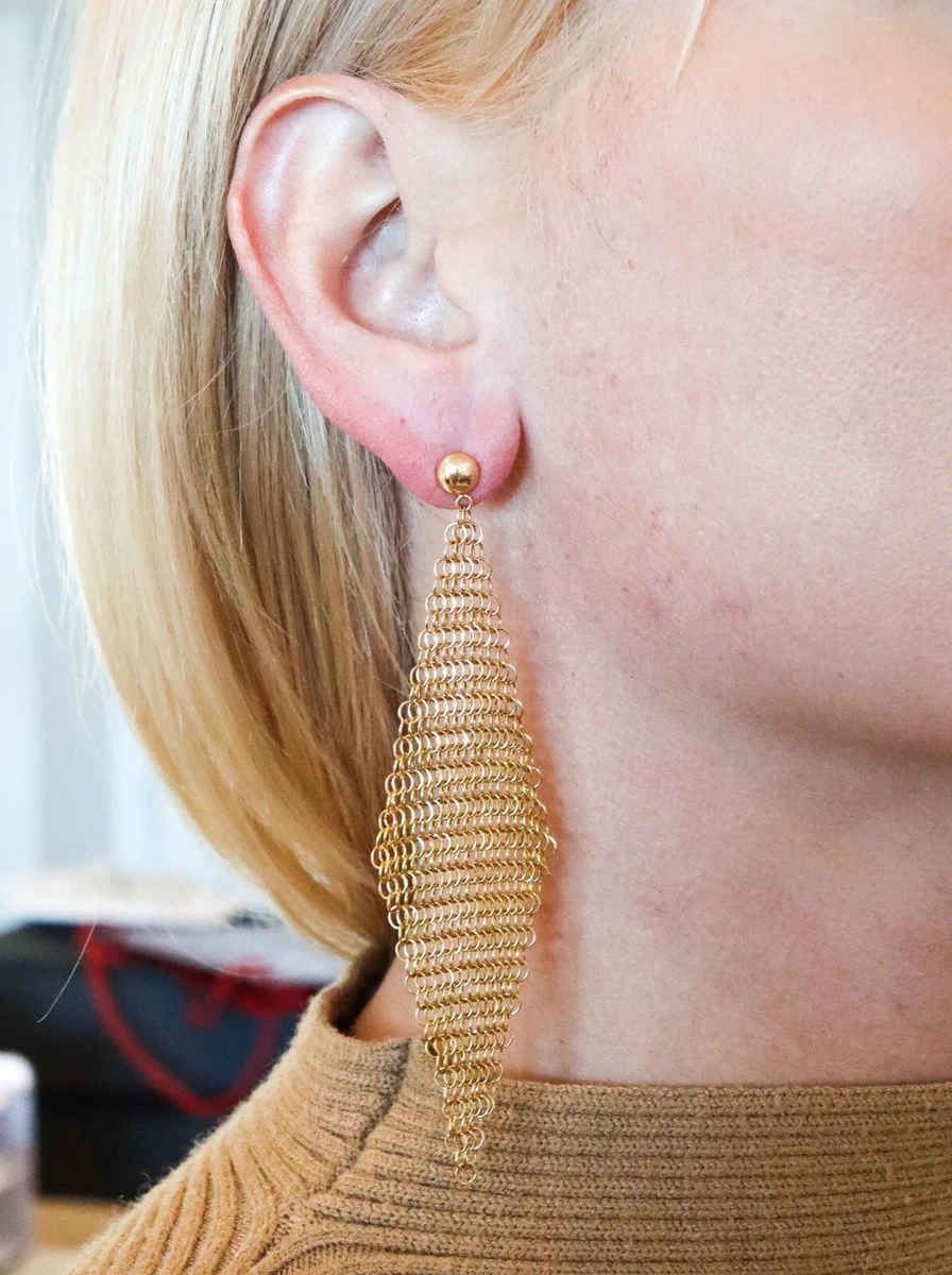 Tiffany elsa hotsell peretti mesh earrings