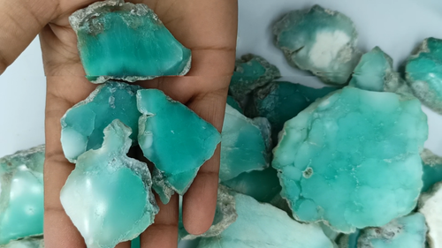 Chrysoprase Plate Natural Gemstone - Top Quality handmade Chrysoprase 72179 - Video 1 of 1