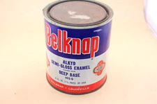VINTAGE BELKNAP LOUISVILLE BLUE GRASS CAN OF PAINT GREAT LABEL