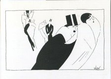 Hans Schleger 'ZERO' artwork on modern postcard - Tilford Candies advert c1924