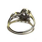 14k white gold ..23ct VS1 I round diamond vintage ring 3.6g estate size 8 — photo 4