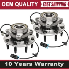 Set Front Wheel Bearing Hub for Chevy Silverado GMC Sierra 2500 HD 3500 4x4 CW