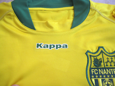 Maillot FC Nantes Kappa Synergie 2008 – Da Rocha #8 – Domicile Jaune, Homme Taille XL