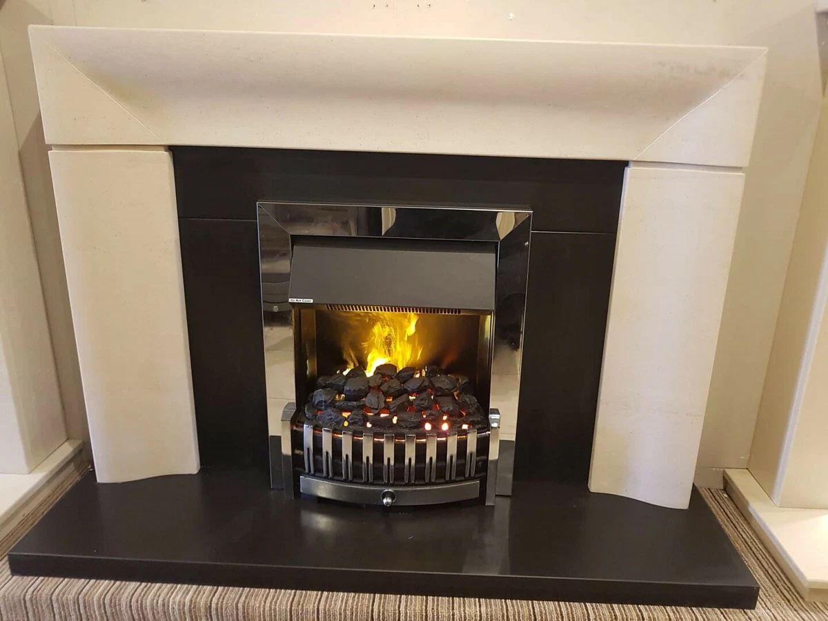 Lifestyle Fireplaces by Design Ex-Display Portuguese Limestone Fireplace |  eBay