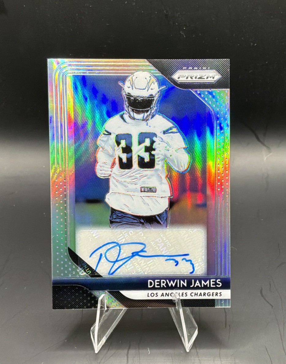 Derwin James Panini Prizm Rookie Autographs #DJ Base