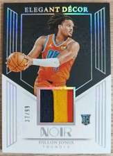 2024-25 Panini Noir Elegant Decor Rookie Jerseys Dillon Jones /99 (RC, MEM)