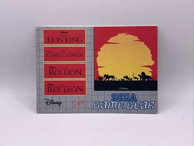 Notice MANUAL - Sega Game Gear Le Roi Lion - TES BON ETAT - Photo 1/4